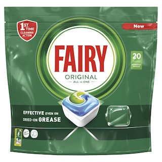 FAIRY | Κάψουλες Πλυντηρίου Πιάτων All In 1 Κανονικό 20 Τεμάχια