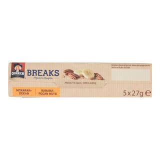 QUAKER | ΜΠΙΣΚΟΤΑ ΒΡΩΜΗΣ ΜΠΑΝΑΝΑ ΠΕΚΑΝ 5 Χ 27 GR