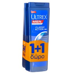 ULTREX | Σαμπουάν Αντιπιτυριδικό Classic Action 2in1 360ml 1+1 Δώρο 1+1