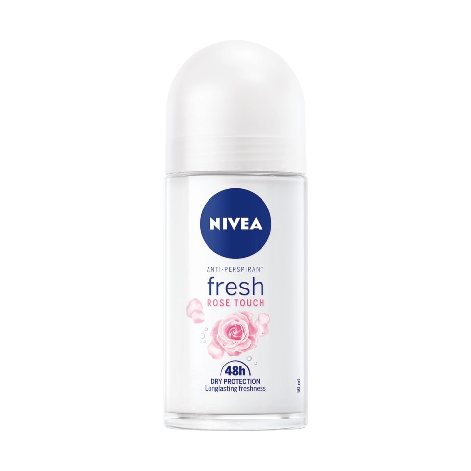 NIVEA Αποσμητικό Roll On Fresh Rose Touch 50ml