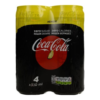 COCA COLA | ZERO | ΛΕΜΟΝΙ  4Χ330ML