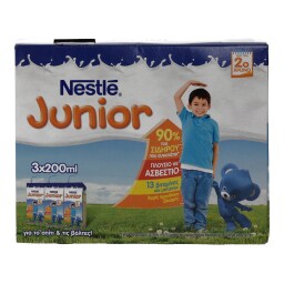 JUNIOR | ΓΑΛΑ ΜΑΚΡΑΣ ΔΙΑΡΚΕΙΑΣ ΓΙΑ ΝΗΠΙΑ  3 X 200 ML 3 X 200 ML