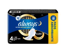 ALWAYS | Σερβιέτες Ultra Secure Night Trio 18 Τεμάχια