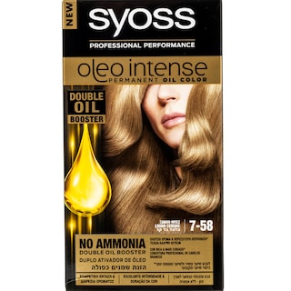 SYOSS | Βαφή Μαλλιών Oleo Intense Νο 7-58 Ξανθό Μπέζ 1 Τεμ.