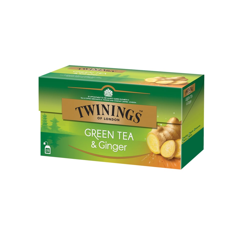 TWININGS Τσάι Πράσινο Τζίντζερ Λεμονόχορτο 25x1.6g