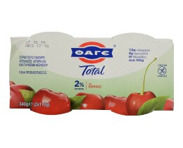TOTAL | ΣΤΡΑΓΓΙΣΤΟ ΓΙΑΟΥΡΤΙ 2% ΚΕΡΑΣΙ 2 X 170 GR