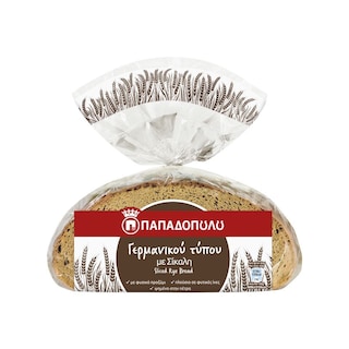 Ψωμί Σίκαλης Γερμανικού Τύπου 500g