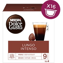 NESCAFE | DOLCE GUSTO | Κάψουλες Καφέ Dolce Gusto Lungo Intenso  16 τεμάχια