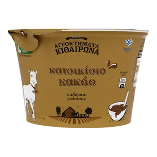 ΑΓΡΟΚΤΗΜΑΤΑ ΚΙΘΑΙΡΩΝΑ | Επιδόρπιο Κρέμα Κατσικίσια Κακάο 180 gr