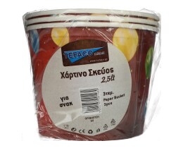 - | BUCKET PAPER SNACK 2.5LT 2PCS