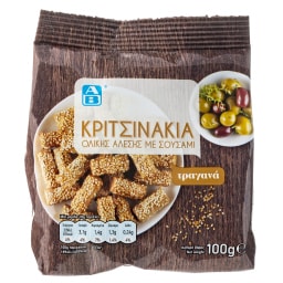 ΑΒ | Κριτσινάκια Ολικής Άλεσης Σουσάμι 100g