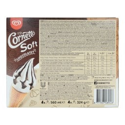 CORNETTO | Παγωτό Πύραυλος Chocolatey Βανίλια 4x81g