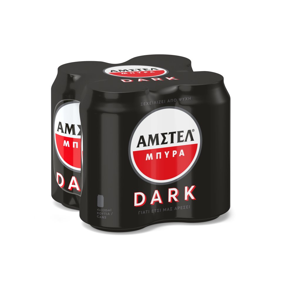 AMSTEL ΜΠΙΡΑ AMSTEL DARK K/T 4X330ML