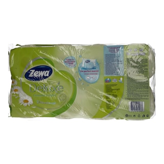 ZEWA | ΧΑΡΤΙ ΥΓΕΙΑΣ DELUX CAMOMILE 3 ΦΥΛΛΑ 8 ΤΕΜ