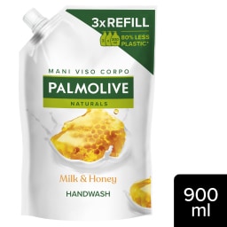 PALMOLIVE | Κρεμοσάπουνο Μέλι & Γάλα Ανταλλακτικό 900ml