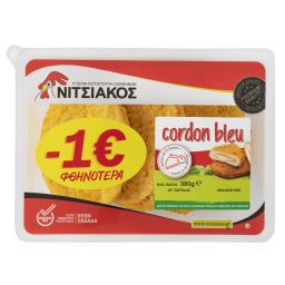 ΝΙΤΣΙΑΚΟΣ | Cordon Bleu Στήθος Κοτόπουλο 380g Έκπτωση 1Ε