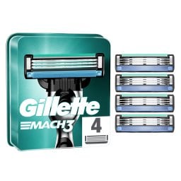 GILLETTE | Mach3 Ανταλλακτικές Κεφαλές Ξυρίσματος 4 τεμ