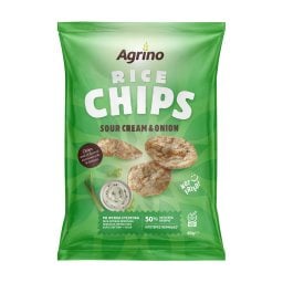 AGRINO | Τσιπς Ρυζιού Sour Cream & Onion 60g