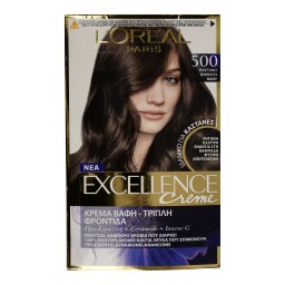 EXCELLENCE | Βαφή Μαλλιών Σετ Creme Νο 500 Καστανό Ανοιχτό Βαθύ 1 Τεμάχιο