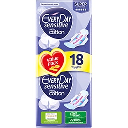 Σερβιέτες Sensitive Super Ultra Plus 18 Τεμάχια