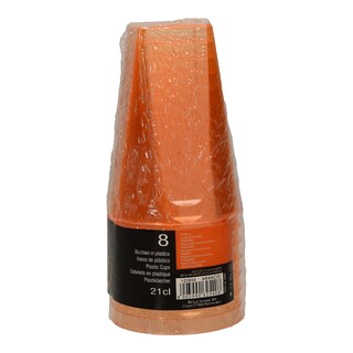 - | ΠΟΤΗΡΙΑ ΠΛΑΣΤΙΚΑ CRYSTAL ΠΟΡΤΟΚΑΛΙ 21 CL 8 TEM