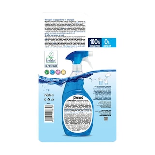 PLANET | Καθαριστικό Τζαμιών Crystal Ice Ανταλλακτικό 750ml