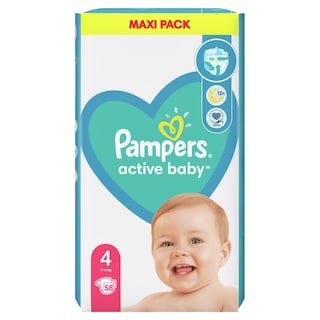PAMPERS | Πάνες Μωρού Active Baby Νο4 9-14kg 58 Τεμάχια