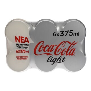 COCA COLA | LIGHT | ΑΝΑΨΥΚΤΙΚΟ ΚΟΥΤΙ 6 X 375 ML