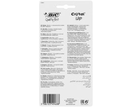 BIC | Pen Cristal Up Long-lasting 1.2mm Blue 4 Pieces