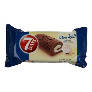 7DAYS | Κέικ Mini Roll Βανίλια 30gr