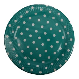 - | ΠΙΑΤΑ ΜΕΓΑΛΑ TURQUOISE DOTS 8 TEM