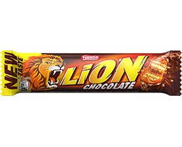 LION | Γκοφρέτα Σοκολάτα Γάλακτος με Καραμέλα 42g