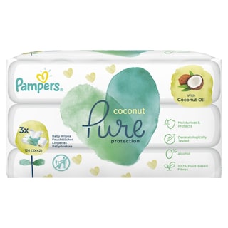 PAMPERS | Μωρομάντηλα Coconut Pure Protection 3x42 Τεμάχια