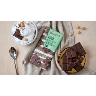 VEGANZ | Σοκολάτα Bio Καβουρδισμένα Φουντούκια 80g