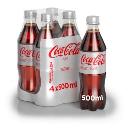 Αναψυκτικό Cola Light Φιάλη 4x500ml