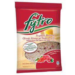Νιφάδες Βρώμης Ολικής Άλεσης Super Fruits 500gr
