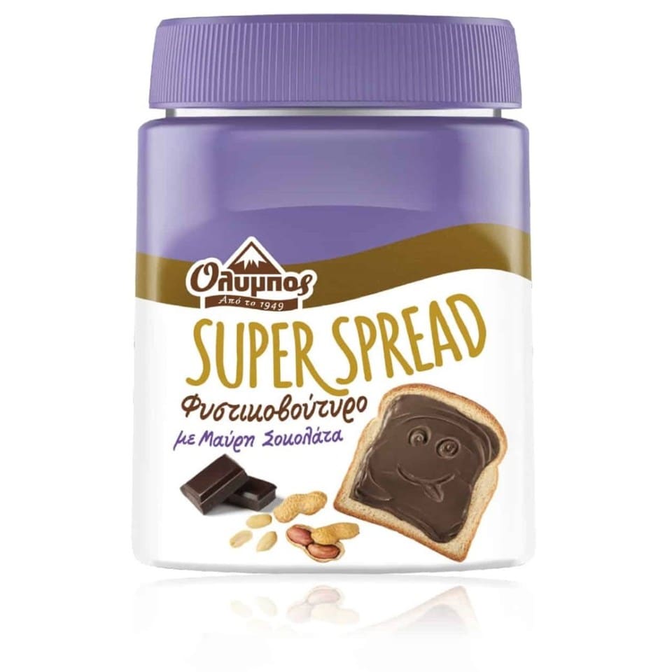 Άλειμμα Super Spread Φυστικοβούτυρο & Μαύρη Σοκολάτα 350g