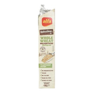 ALFA | Κριτσίνια Καλόζυμα Ολικής Πολύσπορα 150g