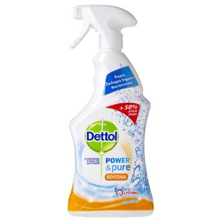 DETTOL | Spray Καθαριστικό Αντιβακτηριδιακό Power & Pure Κουζίνα 500ml