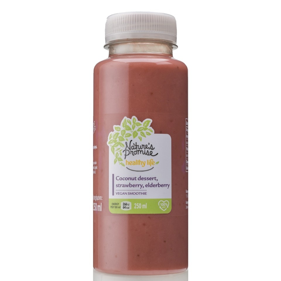 NATURE'S PROMISE Smoothie Φράουλα και Μούρα Vegan 250ml