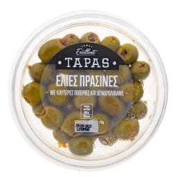 EXCELLENT TAPAS | Ελιές Πράσινες με Καυτερές Πιπεριές και Δενδρολίβανο 150g