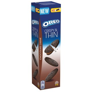 OREO | Μπισκότα Crispy & Thin Σοκολάτα 96g