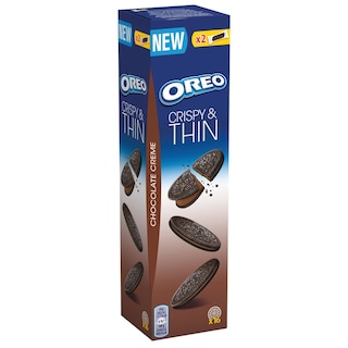 OREO | Μπισκότα Crispy & Thin Σοκολάτα 96g