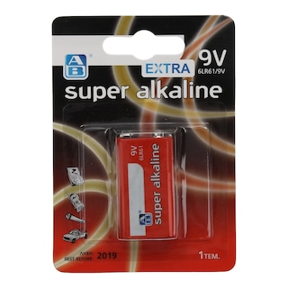 ΑΒ | Μπαταρίες Αλκαλικές Super 9V 1 Τεμάχιο
