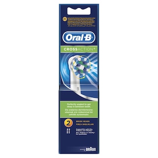 ORAL B | Ανταλλακτικές Κεφαλές Ηλεκτρικής Οδοντόβουρτσας CrossAction 2 τεμ