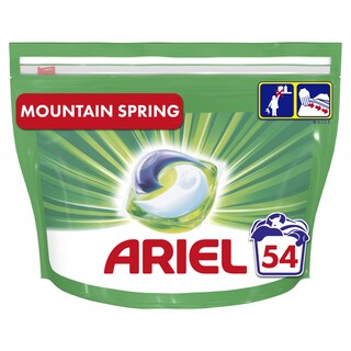 ARIEL | Kάψουλες Πλυντηρίου Ρούχων Allin1 PODS Mountain Spring 54 Τεμάχια