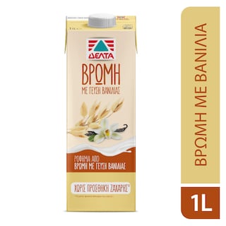 ΔΕΛΤΑ | Φυτικό Ρόφημα Βρώμης Βανίλια 1lt