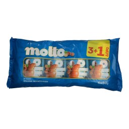 MOLTO | ΚΡΟΥΑΣΑΝ ΠΡΑΛΙΝΑ 4 Χ 80 GR ΠΡΟΣΦΟΡΑ 3 ΣΥΝ 1 ΔΩΡΟ