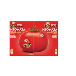 ΜΠΑΡΜΠΑ ΣΤΑΘΗΣ | Τομάτα Χυμός Συμπυκνωμένος 2X370 gr 2Χ370GR