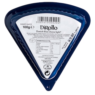 DIROLLO | Τυρί Μπλέ Δανίας Light 100gr